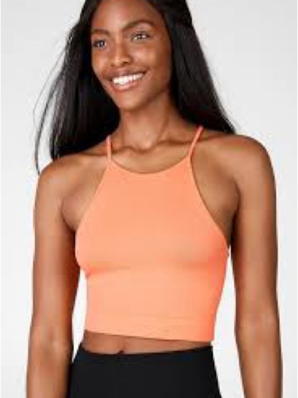 Fabletics Coral Halter Crop Top